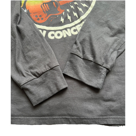 AC/DC Let There Be Rock Tour 77 Long Sleeve T-Shirt Unisex XL Long Gray Band Tee - Picture 9 of 10